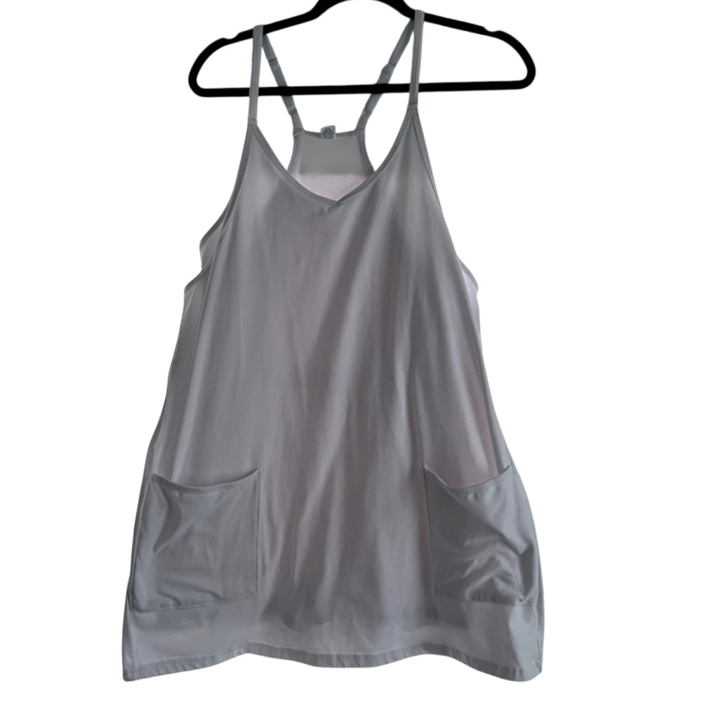 Prinbara Romper Dress Womens Medium Mini Tennis Pickleball Golf Athletic White